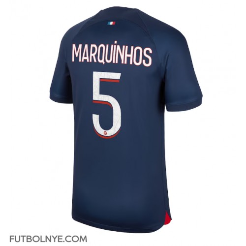Camiseta Paris Saint-Germain Marquinhos #5 Primera Equipación 2023-24 manga corta